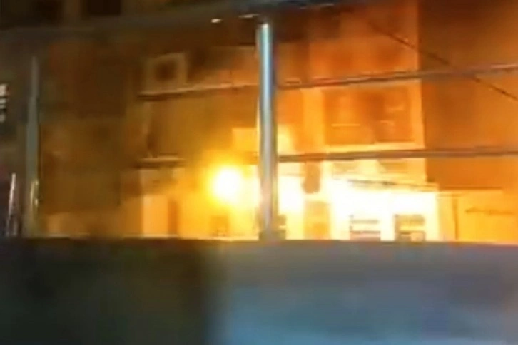Şanlıurfa’da trafodaki patlama kamerada