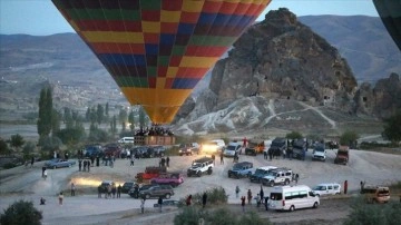 Kapadokya'da 9 ayda 508 bin 181 turist bölgeyi gökyüzünden izledi