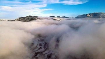 Küre Dağları sisle kaplandı