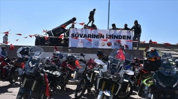 Motosikletliler Büyük Taarruz'un yıl dönümü etkinliği için Kocatepe'den yola çıktı