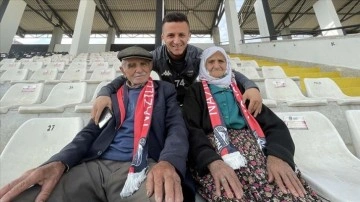Nazilli Belediyesporlu futbolcuya 'nine-dede' desteği
