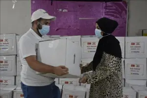 Sadakataşı Derneğinden Lübnan'daki Filistinli mültecilere acil gıda ve ilaç yardımı