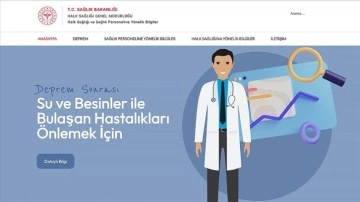 Sağlık Bakanlığının "deprem" sitesi yayına girdi
