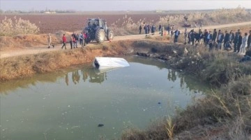 Şanlıurfa'da sulama kanalına devrilen minibüsteki 8 düzensiz göçmen öldü