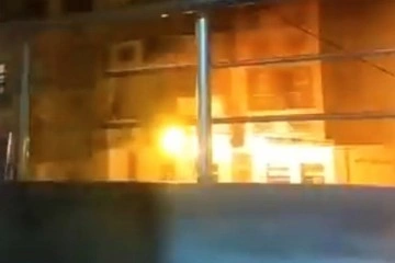 Şanlıurfa’da trafodaki patlama kamerada