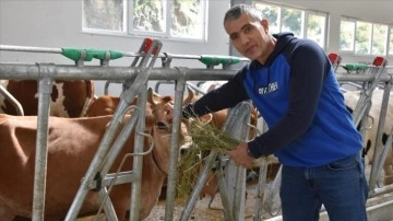 Trabzonlu öğretmen TKDK'den destek alarak süt üretim çiftliği kurdu