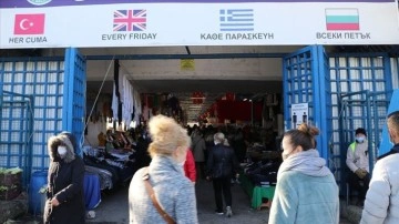 Yunan ve Bulgar turistler kışlık alışverişi için Edirne'deki sosyete pazarını tercih ediyor